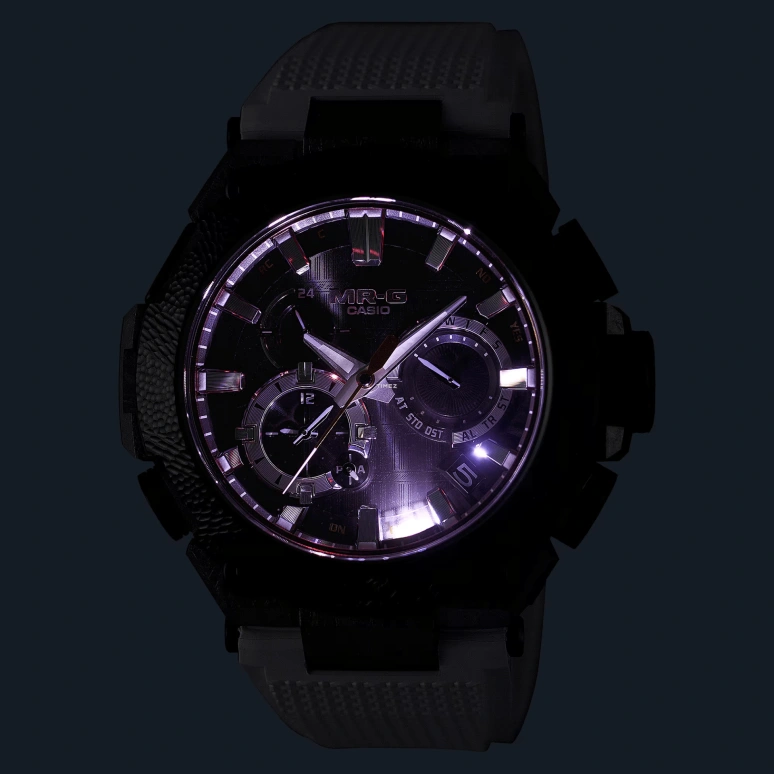 Casio,MR-G 49.80mm,49.80mm,Titanium,Black,Quartz,Countdown,Chronograph,Day,Dule Time,Sapphire,Round,MRGB2000SG1A