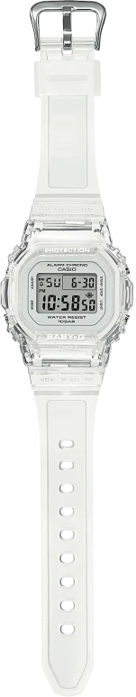Casio,BABY-G 42.10x37.90mm,42.10x37.90mm,Resin,White,Quartz,Countdown,Chronograph,Month,Date,Hardlex,Square,BGD565S,BGD565S-7