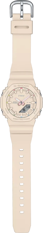 Casio,G-SHOCK 40.20mm,40.20mm,Bio-sourced,Resin,Cream,Pink,Quartz,Countdown,Chronograph,Month,Date,Hardlex,Octagon,GMAP2100IT4A