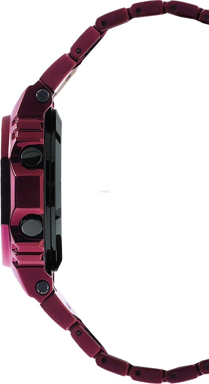 Casio,G-SHOCK 49.30x43.20mm,49.30x43.20mm,Stainless Steel,Red,Quartz,Countdown,Chronograph,Month,Date,Hardlex,Square,GMWB5000RD,GMWB5000RD-4