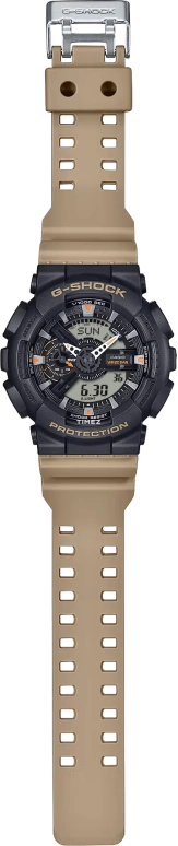 Casio,G-SHOCK 51.20mm,51.20mm,Resin,Black,Quartz,Countdown,Chronograph,Month,Date,Hardlex,Round,GA110TU,GA110TU-1A5