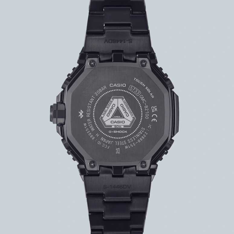 Casio,G-SHOCK 51.30x46.30mm,51.30x46.30mm,Stainless Steel,Black,Quartz,Countdown,Chronograph,Date,Day,Hardlex,Octagon,GMCB2100ZE1A