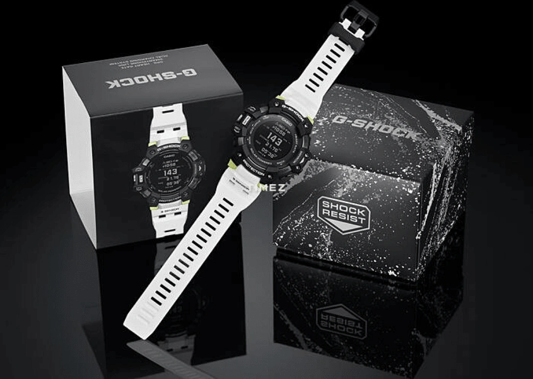 Casio,G-SHOCK 54.60x55mm,54.60x55mm,Resin,Stainless Steel,Black,Quartz,Countdown,Chronograph,Month,Date,Hardlex,Round,GBDH1000,GBDH1000-1A7