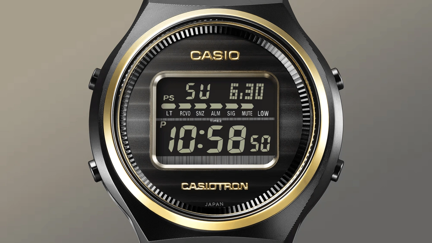 Casio,CASIOTRON 42.70x39.10mm,42.70x39.10mm,Stainless Steel,Black,Quartz,Countdown,Chronograph,Month,Date,Hardlex,Round,TRN50ZE,TRN50ZE-1A