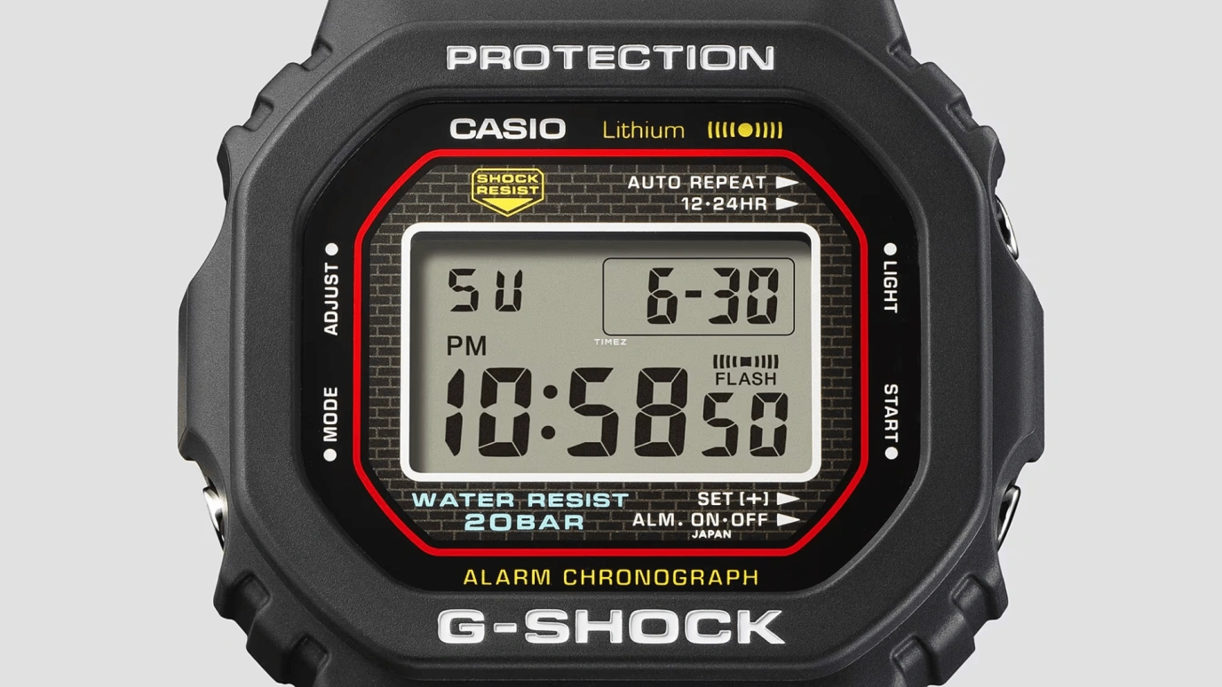 Casio,G-SHOCK 48.90x42.30mm,48.90x42.30mm,Bio-sourced,Resin,Black,Quartz,Countdown,Chronograph,Month,Date,Hardlex,Square,DW5000R,DW5000R-1A