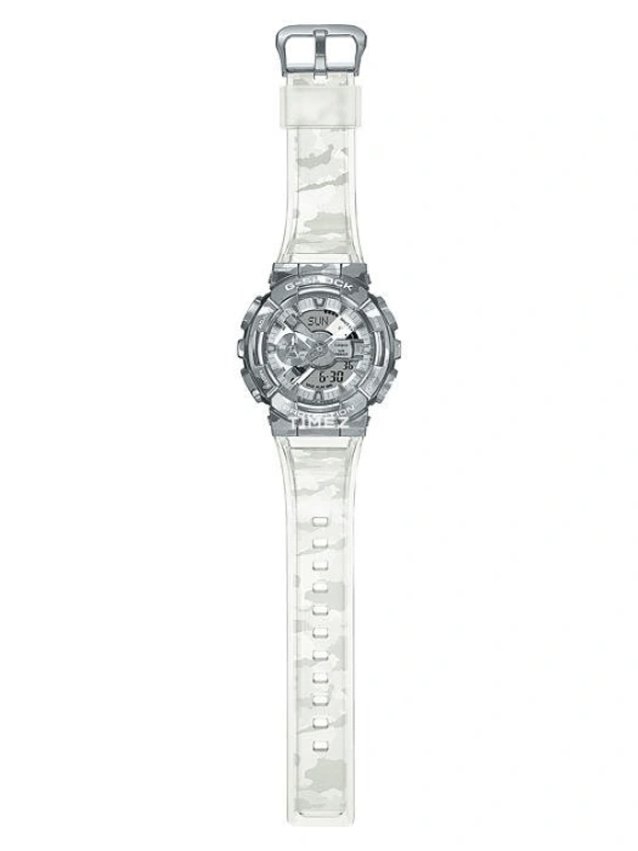 Casio,G-SHOCK 51.90x48.80mm,51.90x48.80mm,Stainless Steel,Resin,Grey,Quartz,Countdown,Chronograph,Month,Date,Hardlex,Round,GM110SCM,GM110SCM-1A