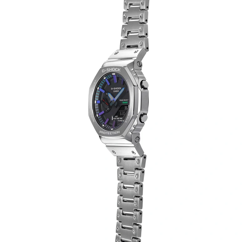 Casio,G-SHOCK 49.80x44.40mm,49.80x44.40mm,Stainless Steel,Black,Quartz,Countdown,Chronograph,Month,Date,Hardlex,Octagon,GMB2100PC,GMB2100PC-1A