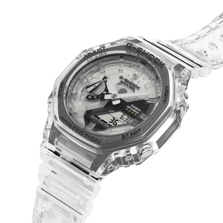 Casio,G-SHOCK 48.50x45.40mm,48.50x45.40mm,Resin,Ceramos,White,Quartz,Countdown,Chronograph,Month,Date,Hardlex,Round,GA2140RX,GA2140RX-7A