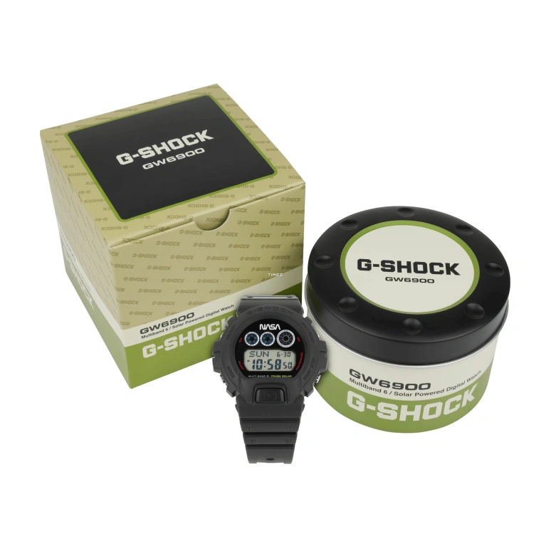 Casio,G-SHOCK 50mm,50mm,Resin,Black,Quartz,Countdown,Chronograph,Date,Day,Hardlex,Round,GW6900NASA241