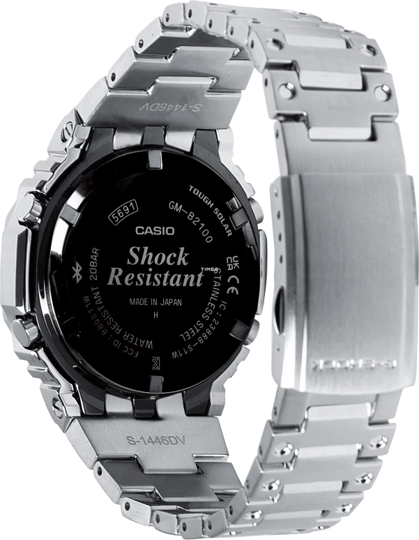 Casio,G-SHOCK 44.40mm,44.40mm,Stainless Steel,Blue,Quartz,Countdown,Chronograph,Month,Date,Hardlex,Octagon,GMB2100AD,GMB2100AD-2A