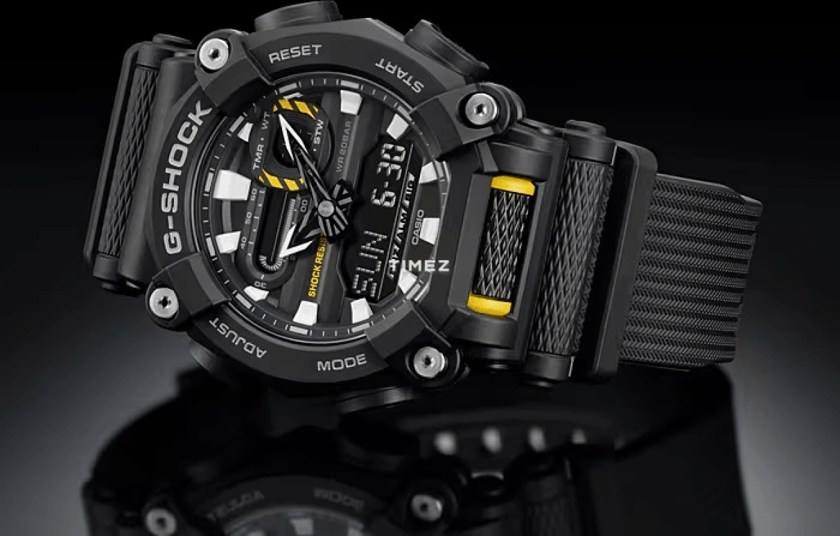 Casio,G-SHOCK 52.80x49.50mm,52.80x49.50mm,Resin,Black,Quartz,Countdown,Chronograph,Month,Date,Hardlex,Round,GA900,GA900-1A