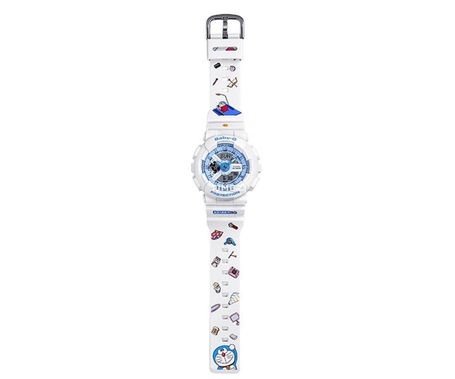 Casio,BABY-G 46.30x43.40mm,46.30x43.40mm,Resin,Blue,Quartz,Countdown,Chronograph,Month,Date,Hardlex,Glass,Round,BA,BA-110BE-7APRDL