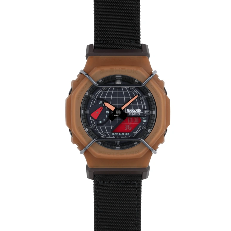 Casio,G-SHOCK 48.50x45.40mm,48.50x45.40mm,Resin,Carbon,Black,Quartz,Countdown,Chronograph,Month,Date,Hardlex,Octagon,GA2100AB25,GA2100AB25-5A