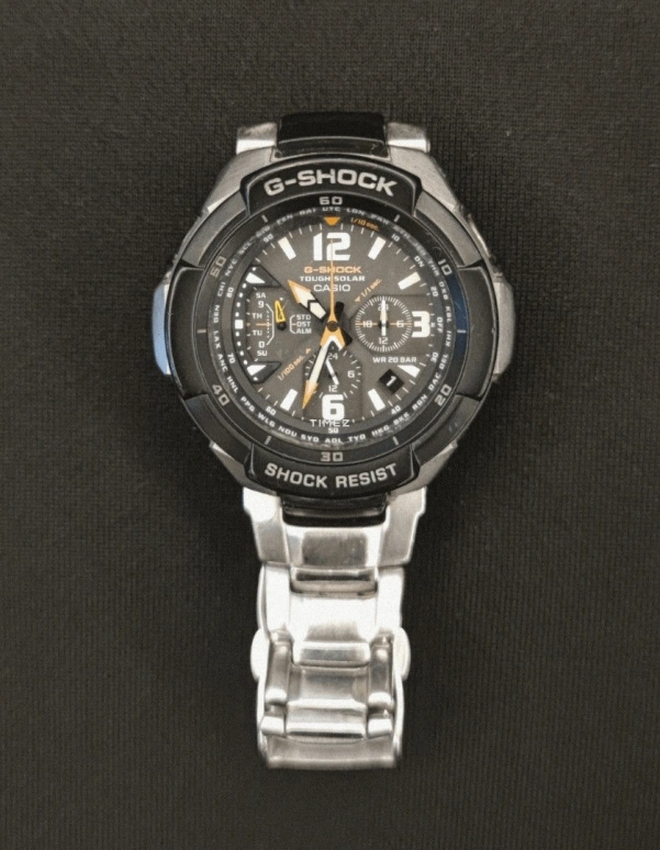 Casio,G-SHOCK 64.20x46.60mm,64.20x46.60mm,Stainless Steel,Resin,Black,Quartz,Date,Day,World Time,Alarm,Hardlex,Glass,Tonneau,GW,GW-3000D-1A