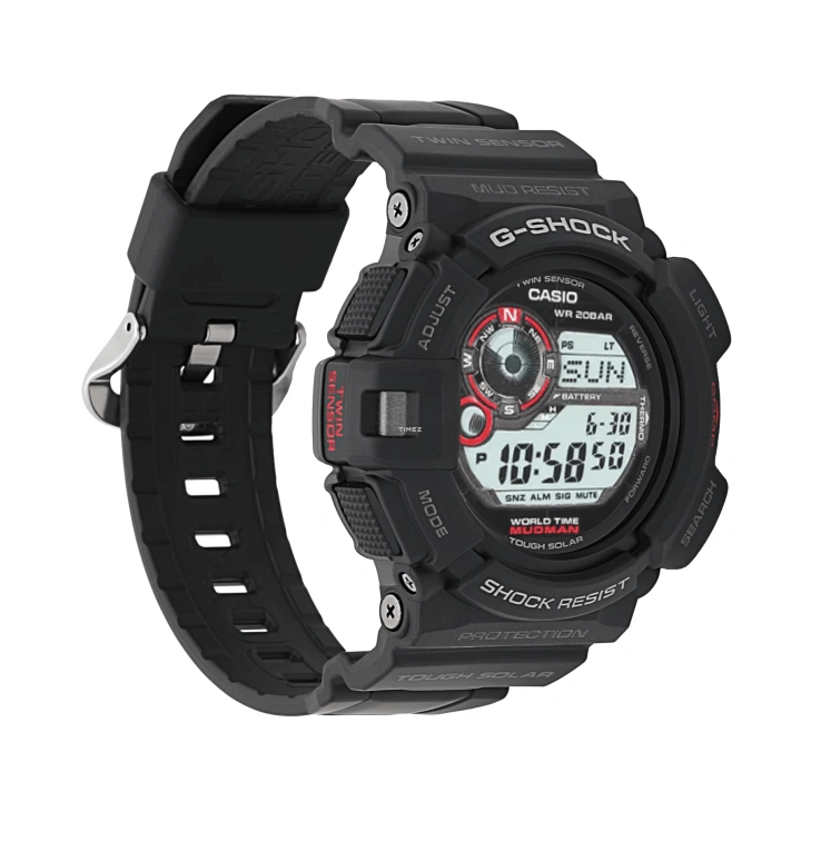 Casio,MASTER OF G - LAND 50.80mm,50.80mm,Resin,Grey,Quartz,Countdown,Chronograph,Month,Date,Hardlex,Round,G9300,G9300-1