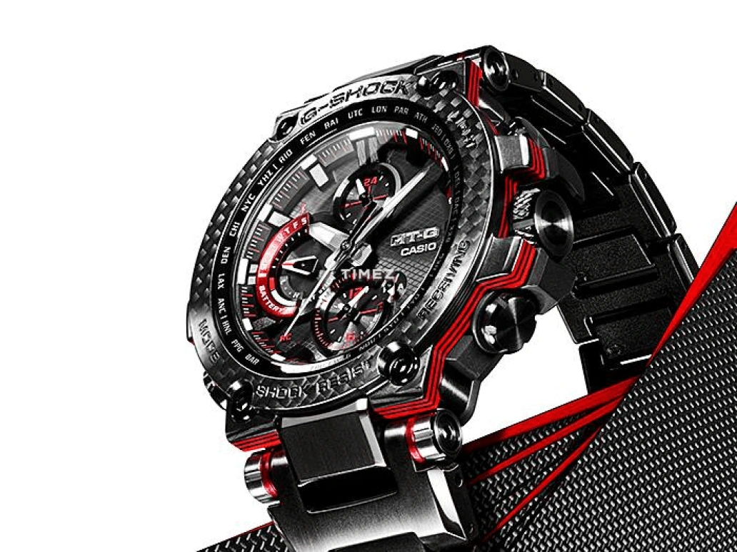 Casio,MTG 55.80x51.70mm,55.80x51.70mm,Resin,Black,Quartz,Countdown,Chronograph,Date,Day,Sapphire,Crystal Glass,Round,MTGB1000XBD1