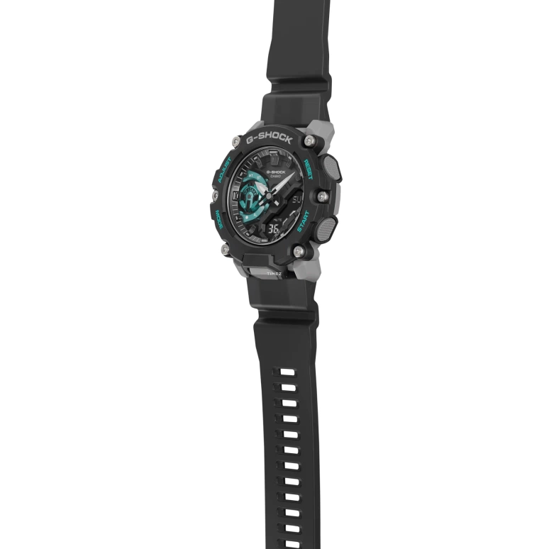 Casio,G-SHOCK 47.10mm,47.10mm,Resin,Black,Quartz,Countdown,Chronograph,Month,Date,Hardlex,Round,GA2200M,GA2200M-1A