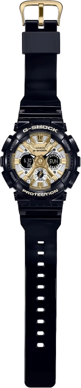 Casio,G-Shock GA-110 49x45.90mm,49x45.90mm,Resin,Silver,Champagne,Quartz,Countdown,Chronograph,Month,Date,Hardlex,Glass,Round,GMAS120GB,GMAS120GB-1A