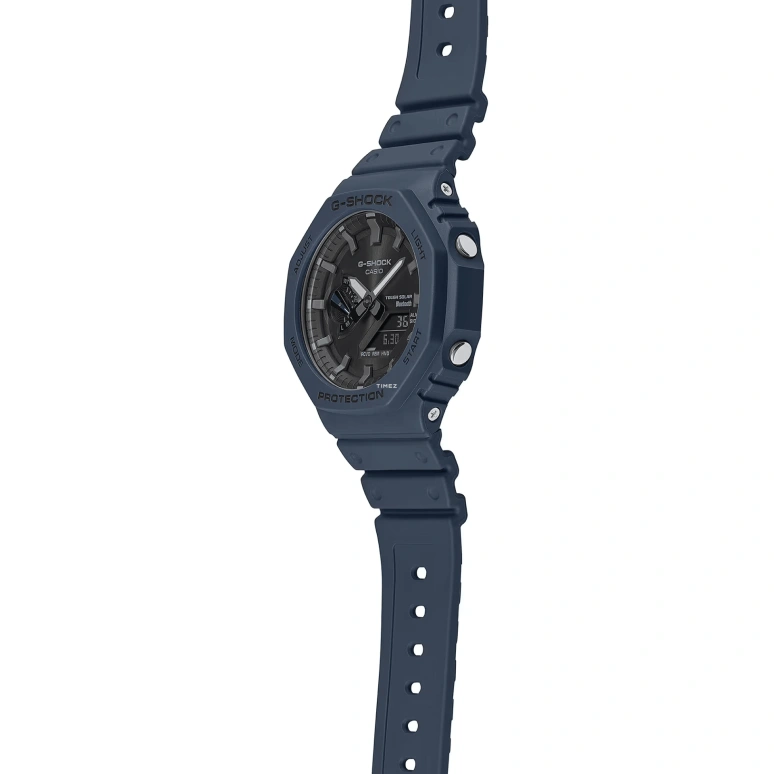 Casio,G-SHOCK 48.50x45.40mm,48.50x45.40mm,Resin,Carbon,Black,Quartz,Countdown,Chronograph,Month,Date,Hardlex,Round,GAB2100,GAB2100-2A