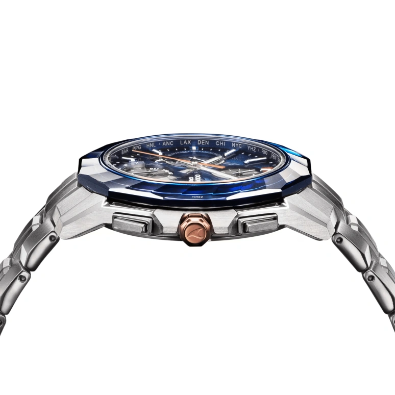 Casio,OCEANUS 47.10x42.50mm,47.10x42.50mm,Titanium,Blue,Quartz,Date,Day,Power Reserve Indicator,World Time,Sapphire,Crystal Glass,Round,OCWS6000SW2A