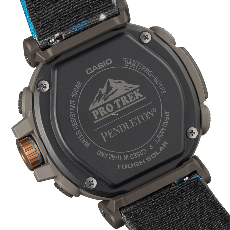 Casio,PROTREK 51.60x51.50mm,51.60x51.50mm,Resin,Black,Quartz,Countdown,Chronograph,Month,Date,Hardlex,Round,PRG601PE,PRG601PE-5