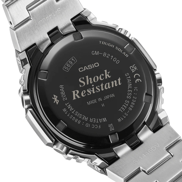 Casio,G-SHOCK 44.40mm,44.40mm,Stainless Steel,Pink,Quartz,Countdown,Chronograph,Month,Date,Hardlex,Octagon,GMB2100AD,GMB2100AD-5A