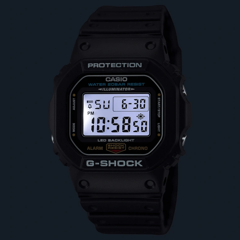 Casio,G-SHOCK 48.90x42.80mm,48.90x42.80mm,Resin,Grey,Black,Quartz,Countdown,Chronograph,Month,Date,Hardlex,Square,DW,DW-5600UE-1