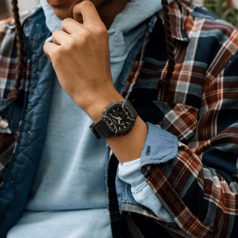 Casio,G-SHOCK 48.50x45.40mm,48.50x45.40mm,Carbon,Resin,Black,Quartz,Countdown,Chronograph,Month,Date,Hardlex,Octagon,GA2100PTS,GA2100PTS-8A