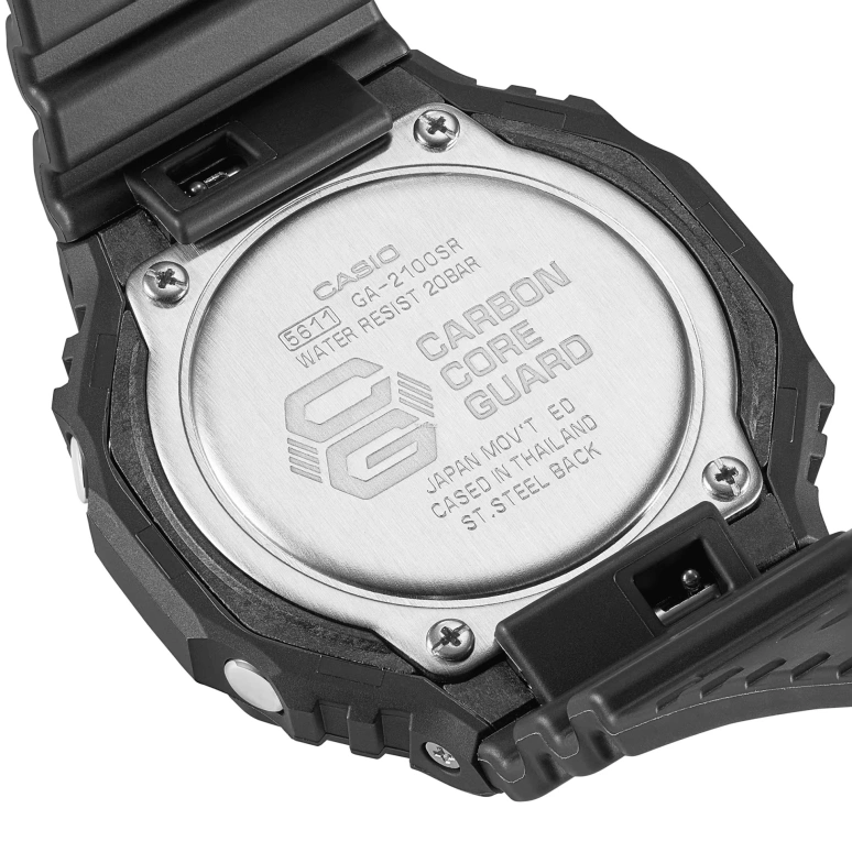 Casio,G-SHOCK 48.50x45.40mm,48.50x45.40mm,Resin,Carbon,Gradient,Blue,Quartz,Countdown,Chronograph,Month,Date,Hardlex,Octagon,GA2100SR,GA2100SR-1A