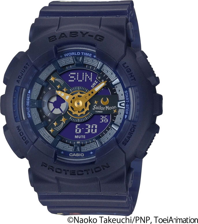 Casio,BABY-G 46.30x43.40mm,46.30x43.40mm,Resin,Purple,Quartz,Countdown,Chronograph,Month,Date,Hardlex,Round,BA110XSM,BA110XSM-2A