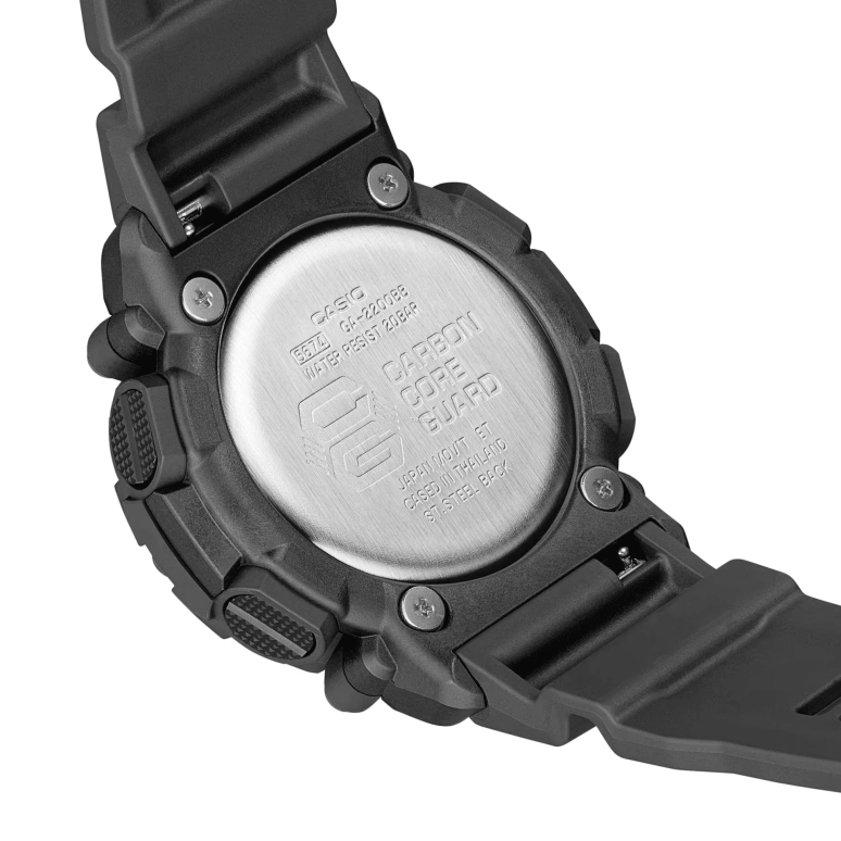 Casio,G-SHOCK 50.80x47.10mm,50.80x47.10mm,Resin,Black,Quartz,Countdown,Chronograph,Month,Date,Hardlex,Round,GA2200BB,GA2200BB-1A