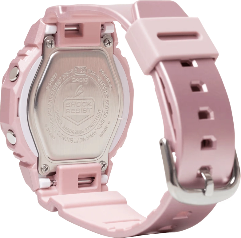 Casio,G-SHOCK 40.20mm,40.20mm,Bio-sourced,Resin,Pink,Quartz,Countdown,Chronograph,Month,Date,Hardlex,Octagon,GMAP2100ST4A