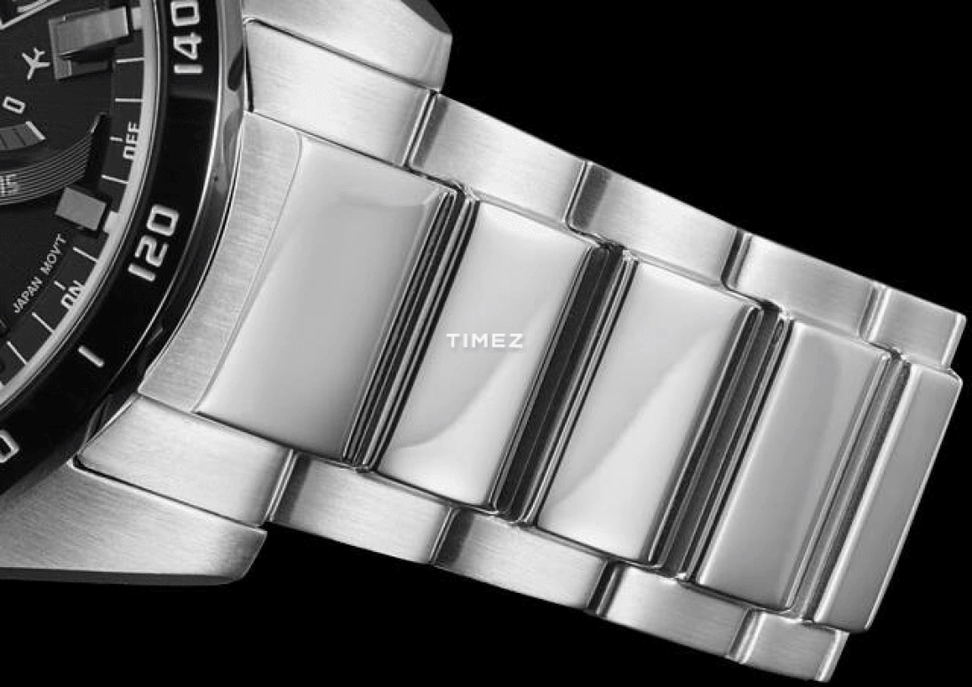 Casio,EDIFICE 48.10mm,48.10mm,Stainless Steel,Black,Quartz,Chronograph,Date,Day,Power Reserve Indicator,Hardlex,Round,EQB501XDB,EQB501XDB-1A