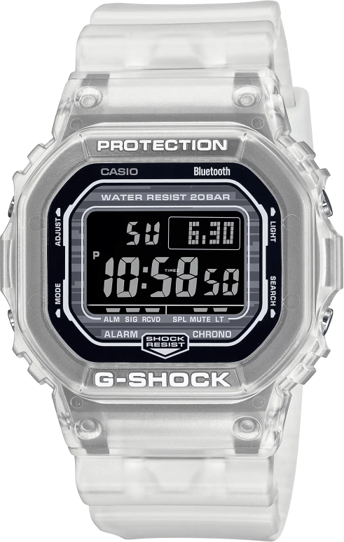 Casio,5600 48.90x42.80mm,48.90x42.80mm,Resin,Black,Quartz,Countdown,Chronograph,Month,Date,Hardlex,Square,DWB5600G,DWB5600G-7