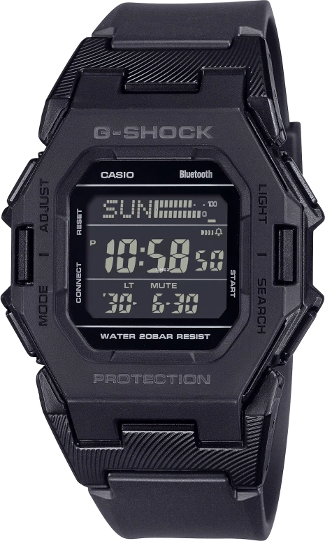 Casio,G-SHOCK 46.30x41.50mm,46.30x41.50mm,Resin,Black,Quartz,Countdown,Chronograph,Annual Calendar,Month,Hardlex,Square,GDB500,GDB500-1