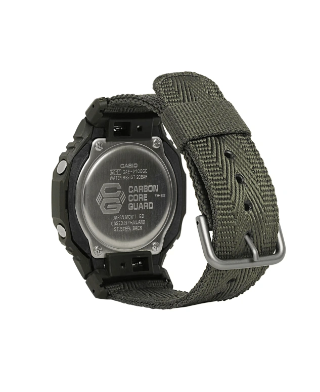 Casio,G-SHOCK 48.50x45.40mm,48.50x45.40mm,Carbon,Black,Quartz,Countdown,Chronograph,Month,Date,Hardlex,Octagon,GAE2100GC,GAE2100GC-7A
