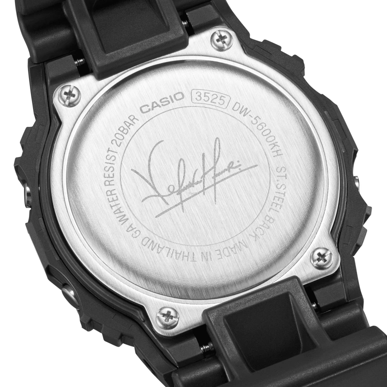 Casio,G-SHOCK 48.90x42.80mm,48.90x42.80mm,Resin,Black,Yellow,Red,Quartz,Countdown,Chronograph,Month,Date,Hardlex,Square,DW5600KH,DW5600KH-1