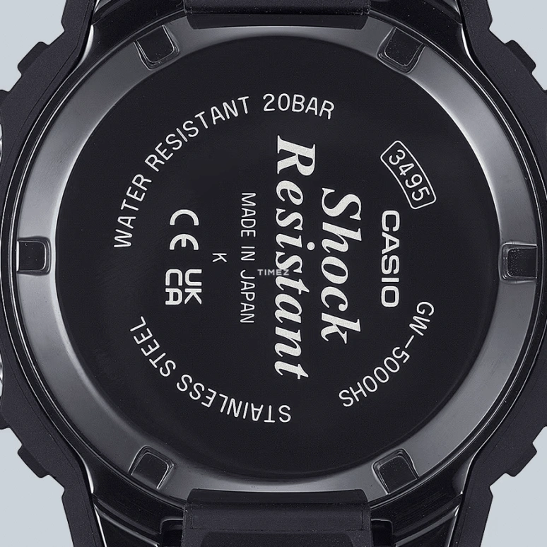 Casio,G-SHOCK 48.90x42.80mm,48.90x42.80mm,Stainless Steel,Black,Grey,Quartz,Countdown,Chronograph,Month,Date,Hardlex,Square,GW5000HS,GW5000HS-7