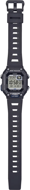 Casio,DIGITAL 46.20x41.30mm,46.20x41.30mm,Resin,Grey,Quartz,Countdown,Chronograph,Month,Date,Plexi,Glass,Square,WSB1000,WSB1000-1AV