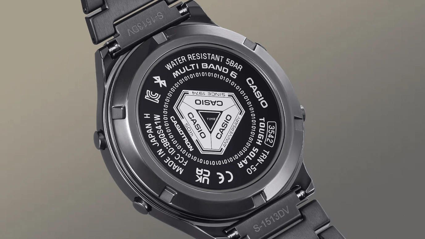 Casio,CASIOTRON 42.70x39.10mm,42.70x39.10mm,Stainless Steel,Black,Quartz,Countdown,Chronograph,Month,Date,Hardlex,Round,TRN50ZE,TRN50ZE-1A