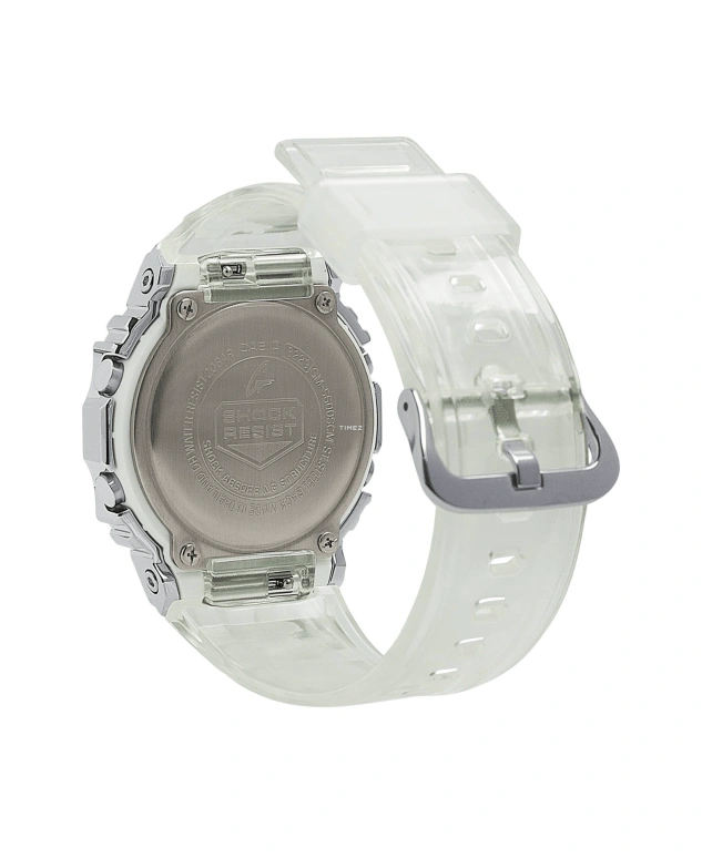 Casio,G-SHOCK 49.60x43.20mm,49.60x43.20mm,Resin,Stainless Steel,Grey,Quartz,Countdown,Chronograph,Month,Date,Hardlex,Square,GM5600SCM,GM5600SCM-1
