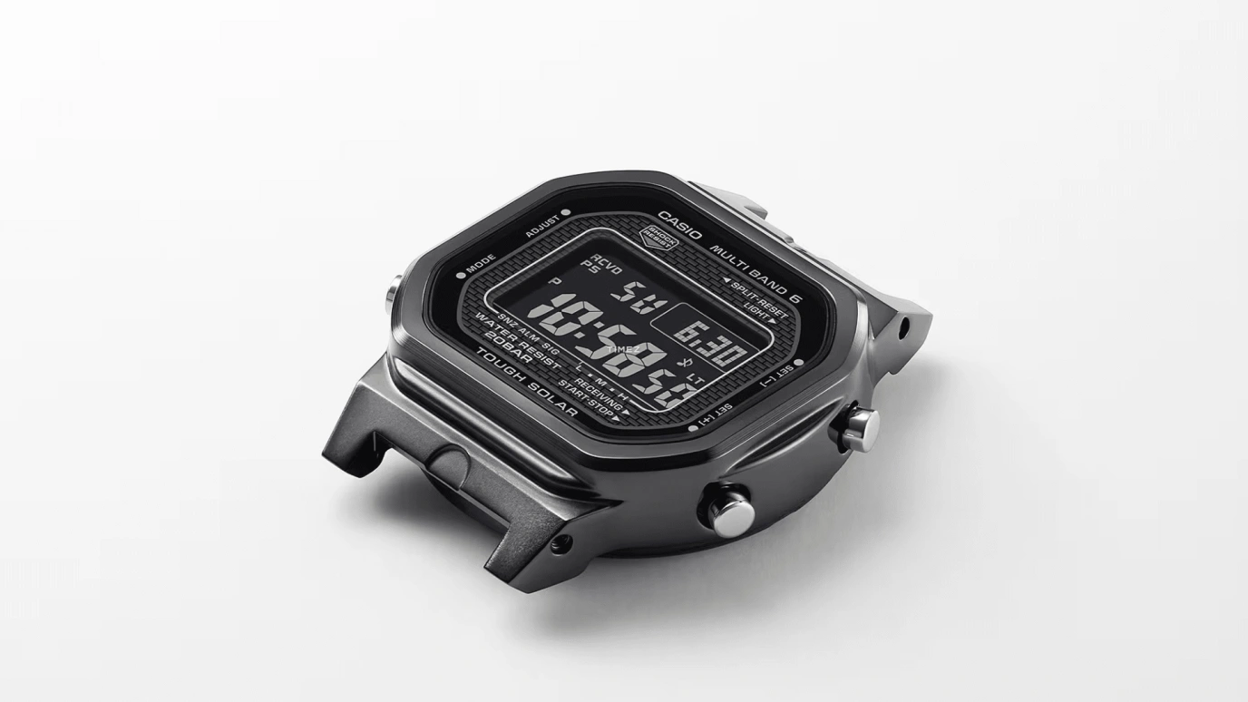 Casio,G-SHOCK 48.90x42.80mm,48.90x42.80mm,Stainless Steel,Black,Grey,Quartz,Countdown,Chronograph,Month,Date,Hardlex,Square,GW5000HS,GW5000HS-7