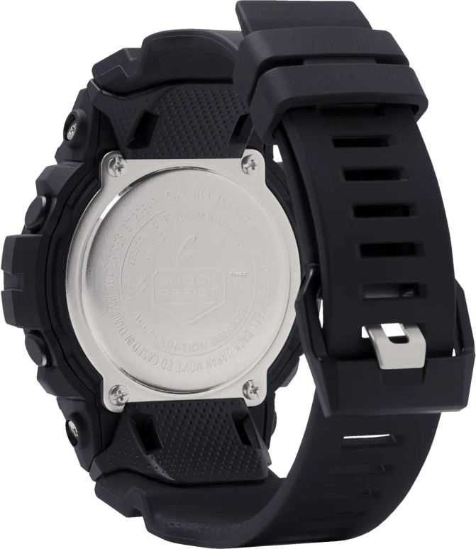 Casio,G-SHOCK 48.60mm,48.60mm,Resin,Black,Quartz,Countdown,Chronograph,Month,Date,Hardlex,Round,GBA800,GBA800-1A