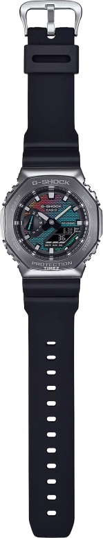 Casio,G-SHOCK 44.40mm,44.40mm,Resin,Multi-Color,Quartz,Countdown,Chronograph,Month,Date,Hardlex,Octagon,GM2100BRW,GM2100BRW-1A
