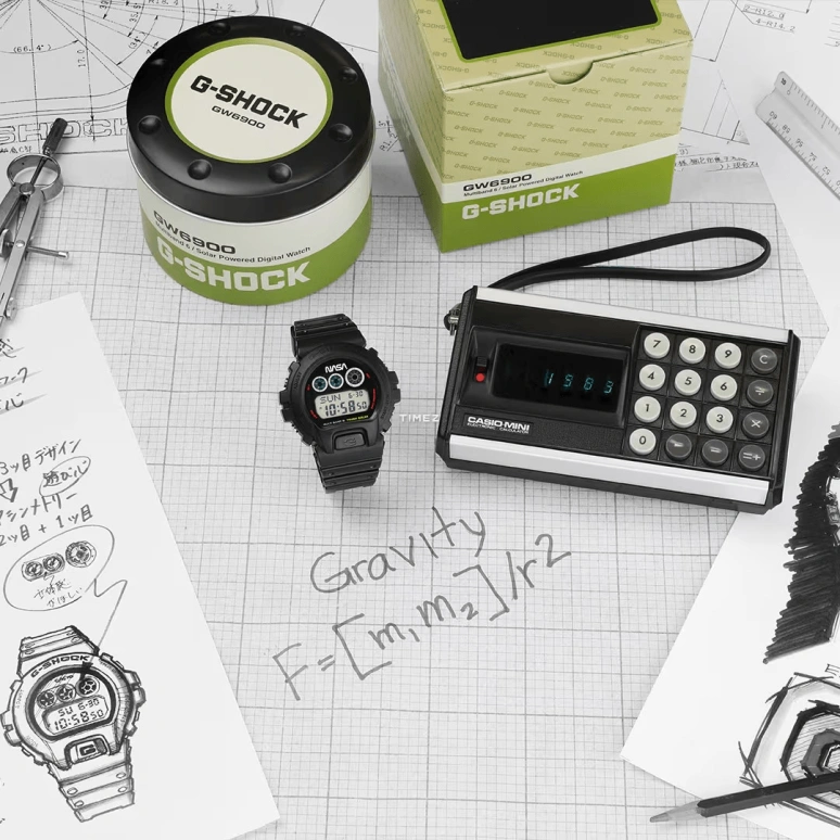 Casio,G-SHOCK 50mm,50mm,Resin,Black,Quartz,Countdown,Chronograph,Date,Day,Hardlex,Round,GW6900NASA241