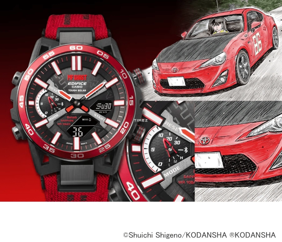 Casio,EDIFICE 51x47.80mm,51x47.80mm,Resin,Stainless Steel,Black,Quartz,Countdown,Chronograph,Date,Day,Hardlex,Round,ECB2000MFG1A