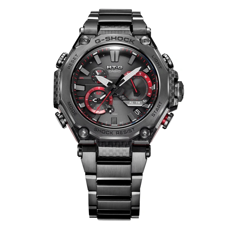 Casio,MTG 55.10x49.80mm,55.10x49.80mm,Resin,Black,Quartz,Countdown,Chronograph,Date,Day,Sapphire,Crystal Glass,Round,MTGB2000YBD1