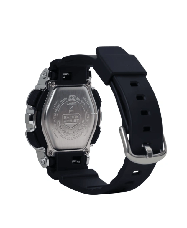 Casio,G-SHOCK 46x42mm,46x42mm,Resin,Stainless Steel,Silver,Quartz,Countdown,Chronograph,Month,Date,Hardlex,Round,GMS110,GMS110-1A