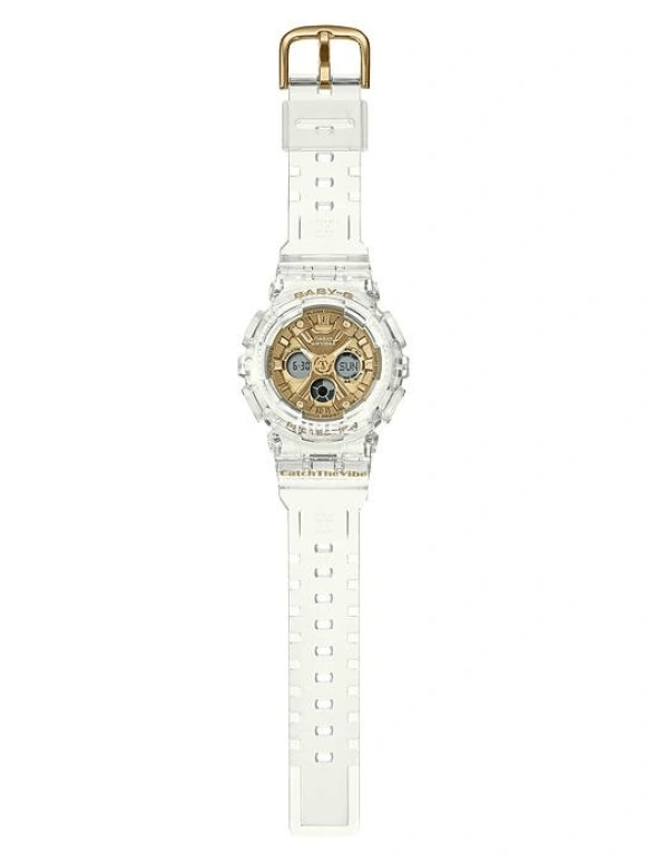 Casio,BA-110 43.30mm,43.30mm,Resin,Gold,Quartz,Countdown,Chronograph,Month,Date,Hardlex,Round,BA130CVG,BA130CVG-7A