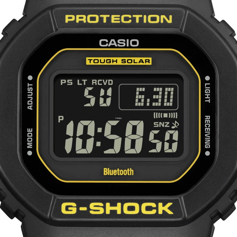 Casio,5600 48.90x42.80mm,48.90x42.80mm,Resin,Black,Quartz,Countdown,Chronograph,Month,Date,Hardlex,Square,GWB5600CY,GWB5600CY-1